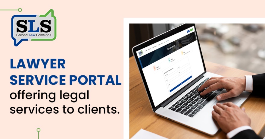 Lawyer service portal offering legal services to clients